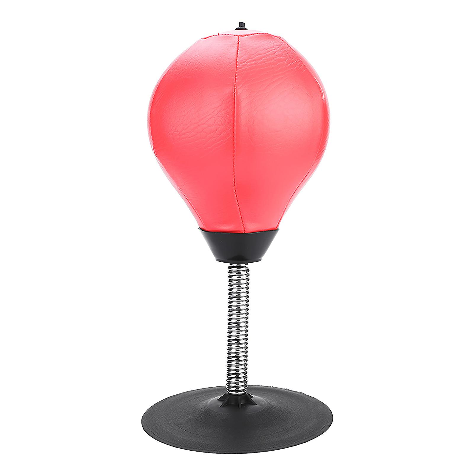 Desktop Pu Punching Speed Ball Stress Relief Adult Sport Boxing Training(red)