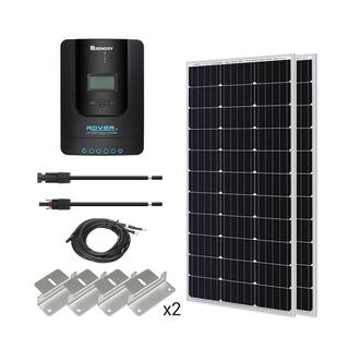 Renogy 200-Watt 12-Volt Off-Grid Solar Starter Kit w 2-Piece 100W Monocrystalline Panel and 40A MPPT Rover Charge Controller RNG-KIT-STARTER200D-RVR40