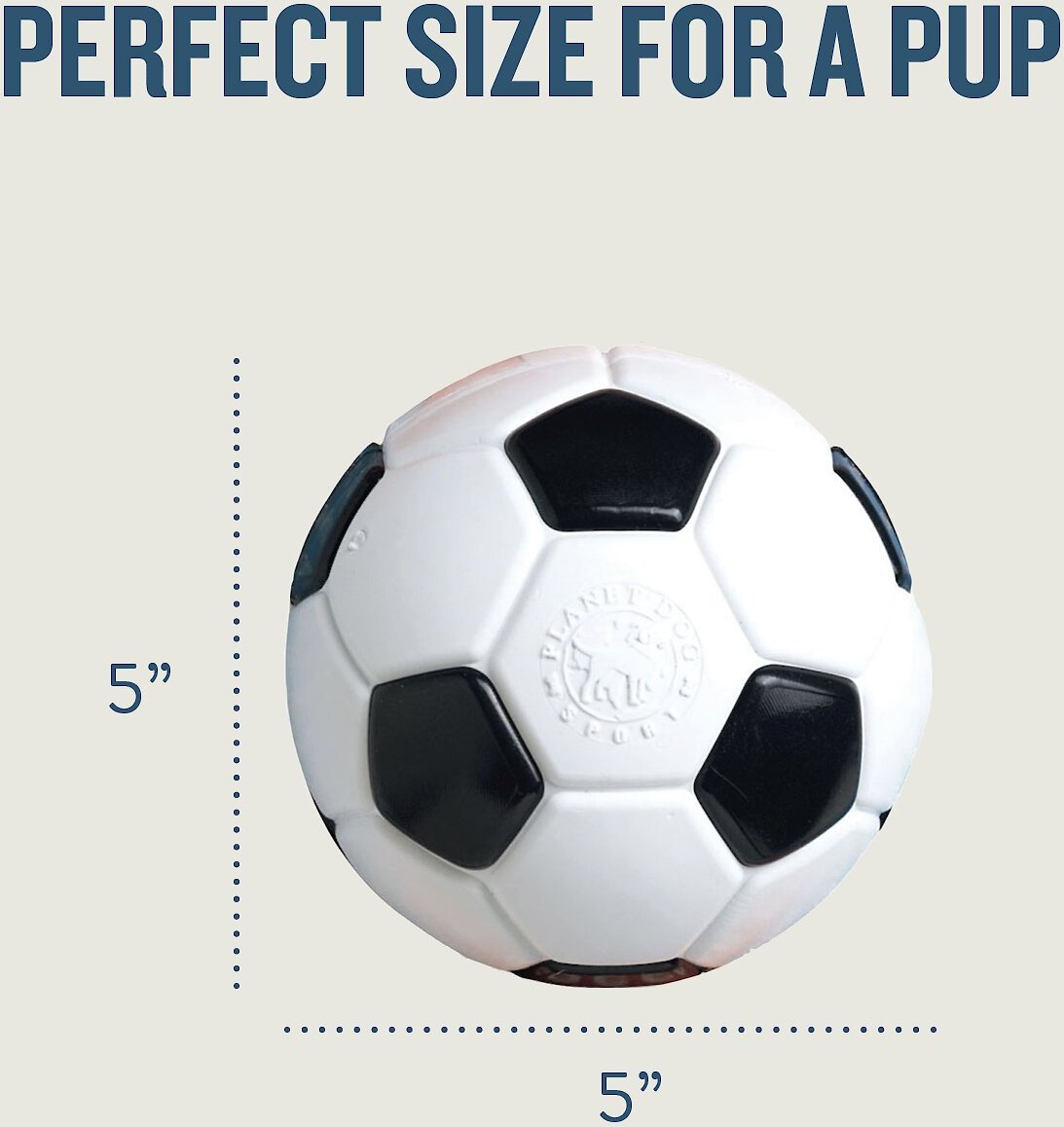 Planet Dog Orbee-Tuff Sport Soccer Ball Tough Dog Chew Toy