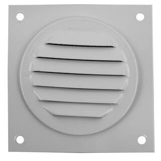 Active Ventilation 2 in. Aluminum Round Soffit Vent in White (12-Pack) RSV-2-WT(12)