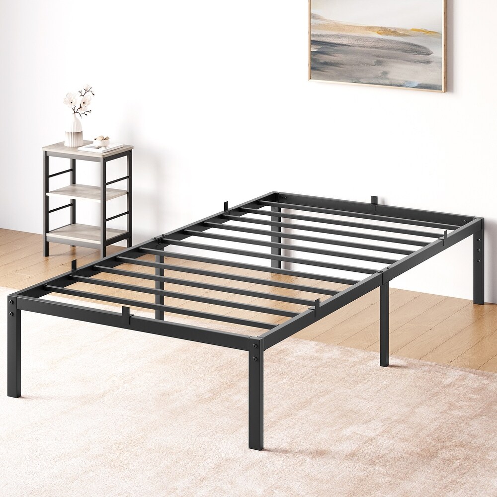 Modern Platform Bed Frame Geometric for Bedroom