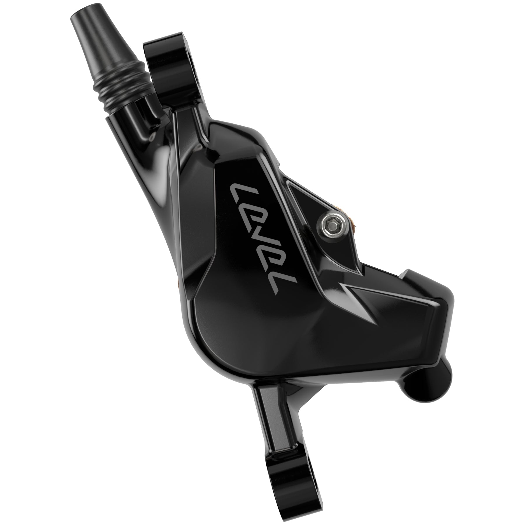 SRAM Level Silver Stealth Disc Brake and Lever - Front - Black Anodized