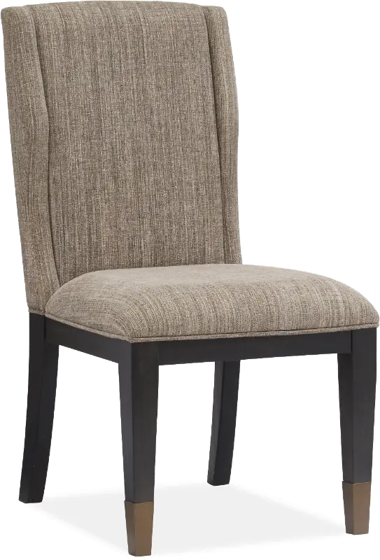 Ryker Gray and Black Upholstered Dining Room Chair