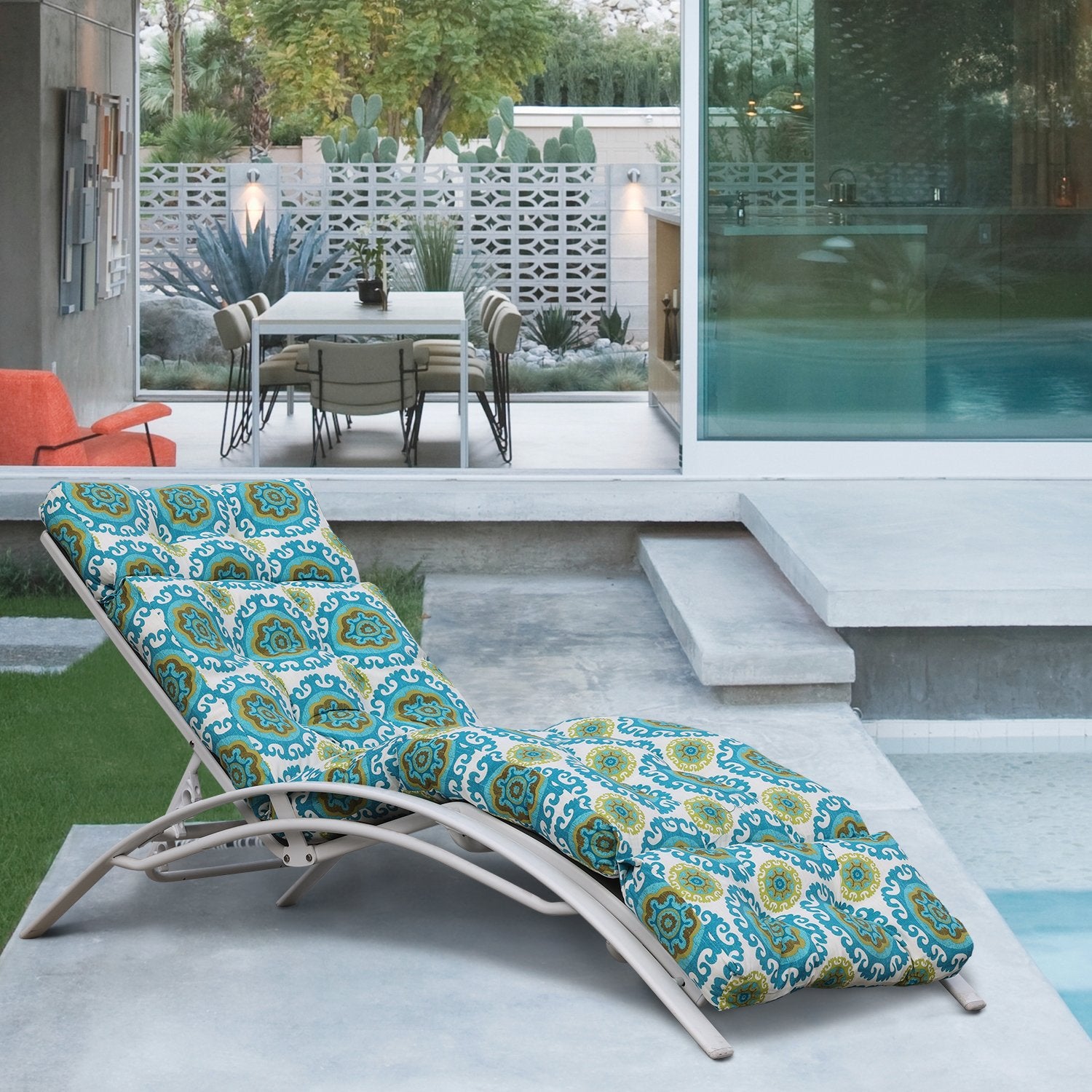 Aoodor Patio Furniture Pool Chair Cushion