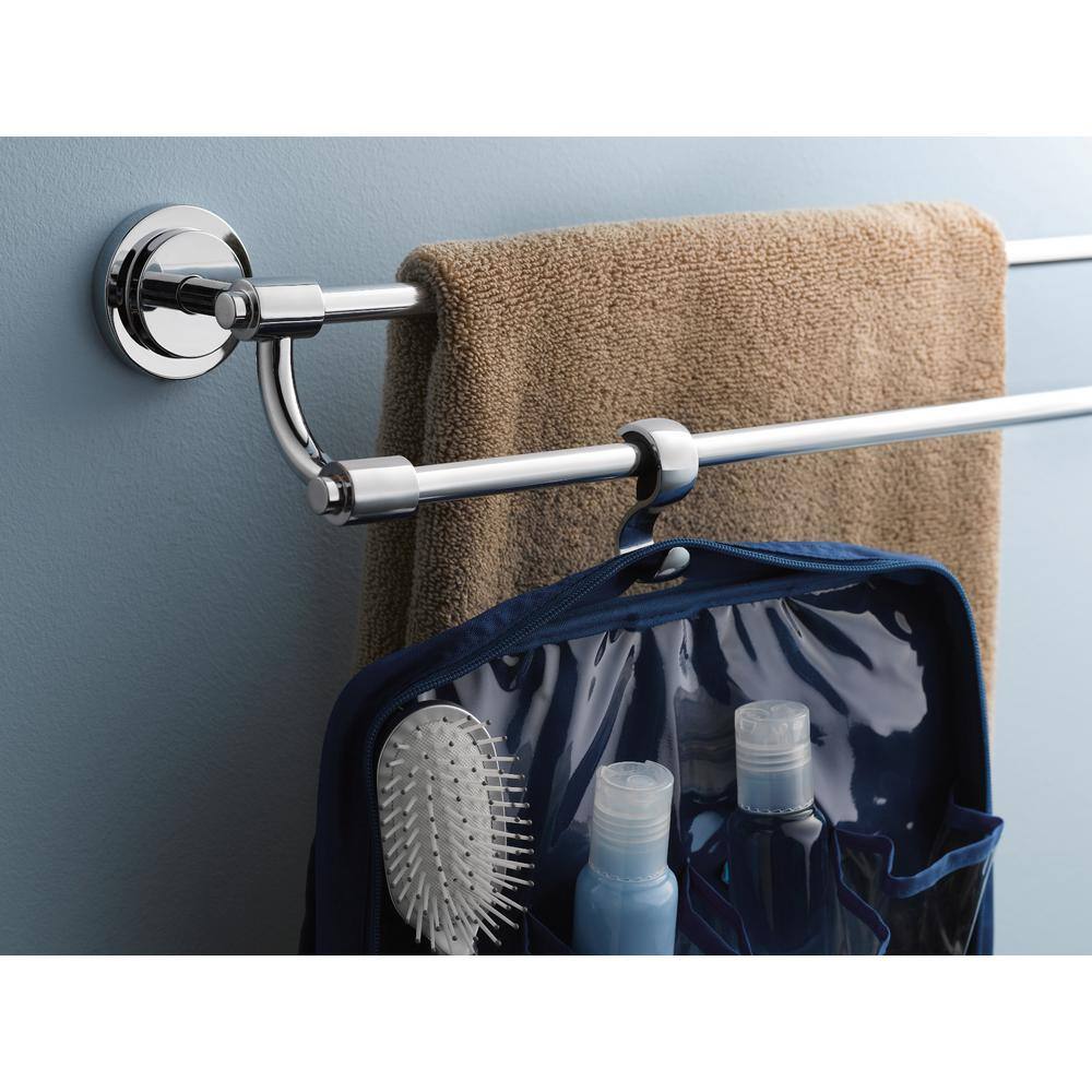 MOEN ISO 24 in. Double Towel Bar in Chrome DN0722CH