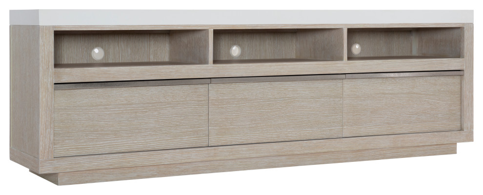 Bernhardt Solaria Entertainment Credenza With 3 Drawers   Modern   Entertainment Centers And Tv Stands   by Bernhardt Furniture Company  Houzz