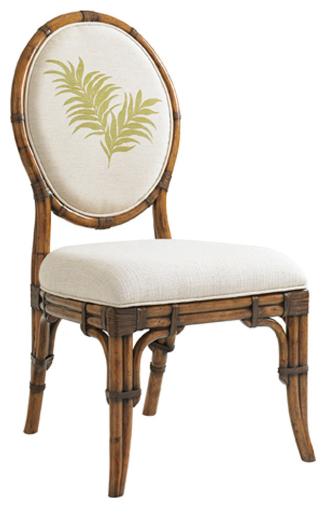 Tommy Bahama Bali Hai Gulfstream Side Chair  Aged Brass   Tropical   Dining Chairs   by Emma Mason  Houzz