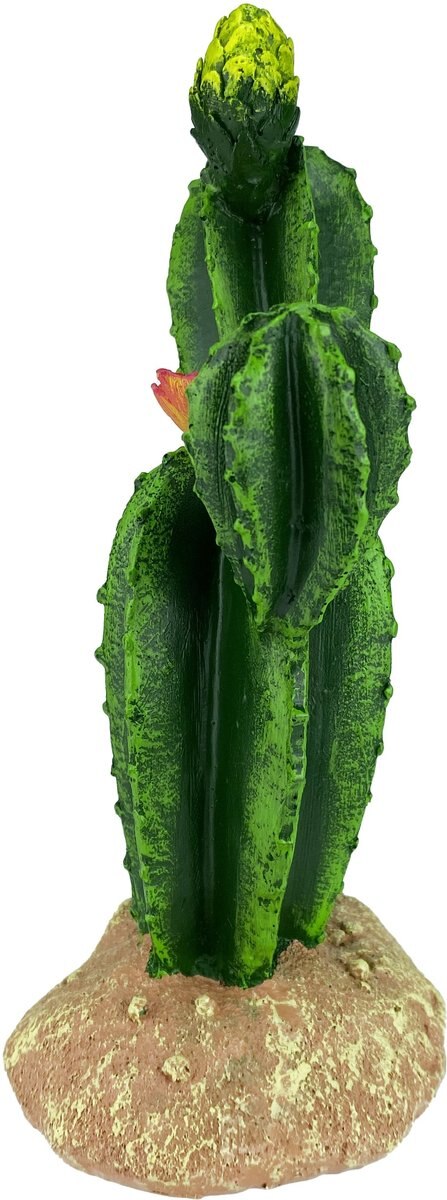 Komodo Cactus Flower Reptile Ornament， Green