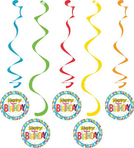 Creative Converting 340082 Bright Birthday Dizzy D...