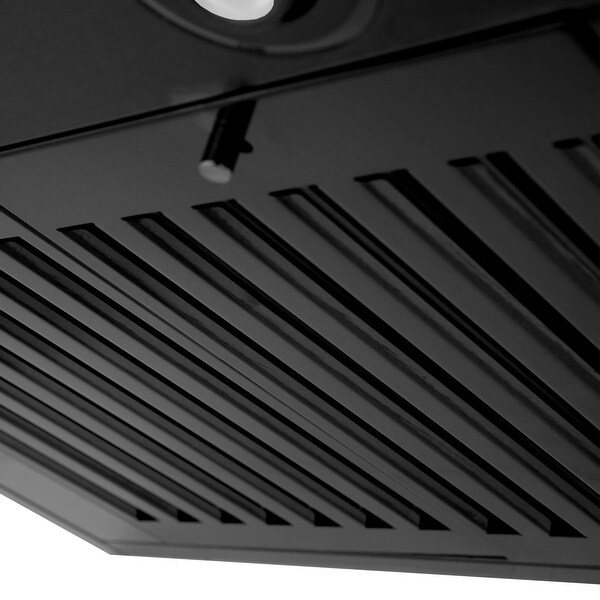 ZLINE Black Stainless Convertible Vent Wall Mount Range Hood