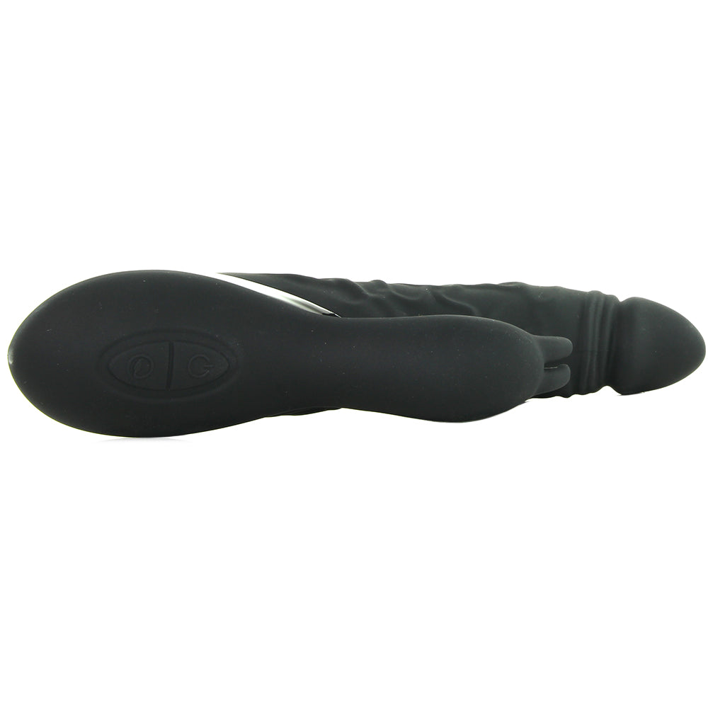 Surenda Silicone Rabbit Lover Vibe in Black