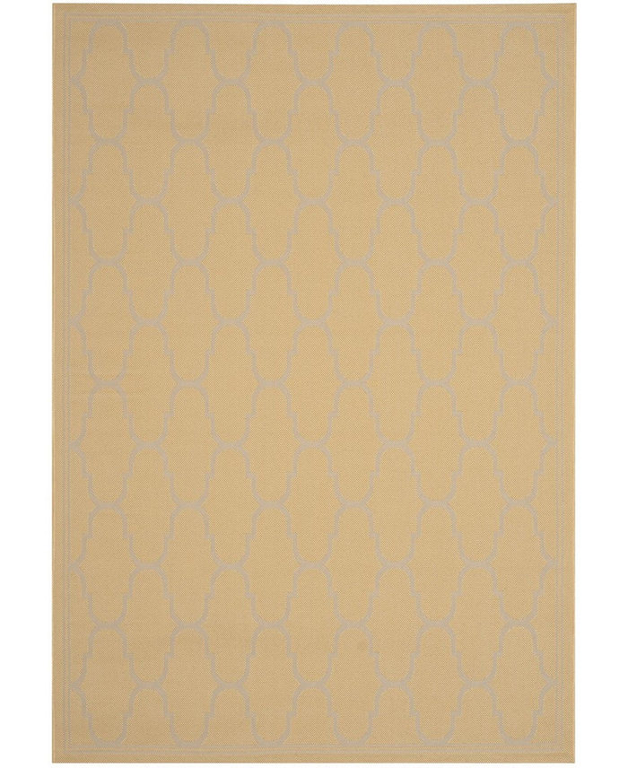 Safavieh Courtyard CY6016 Yellow and Beige 6'7 x 9'6 Sisal Weave Outdoor Area Rug