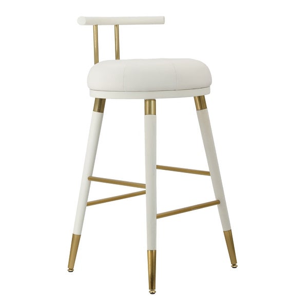 Juniper White Vegan Leather Counter Stool - 17.3