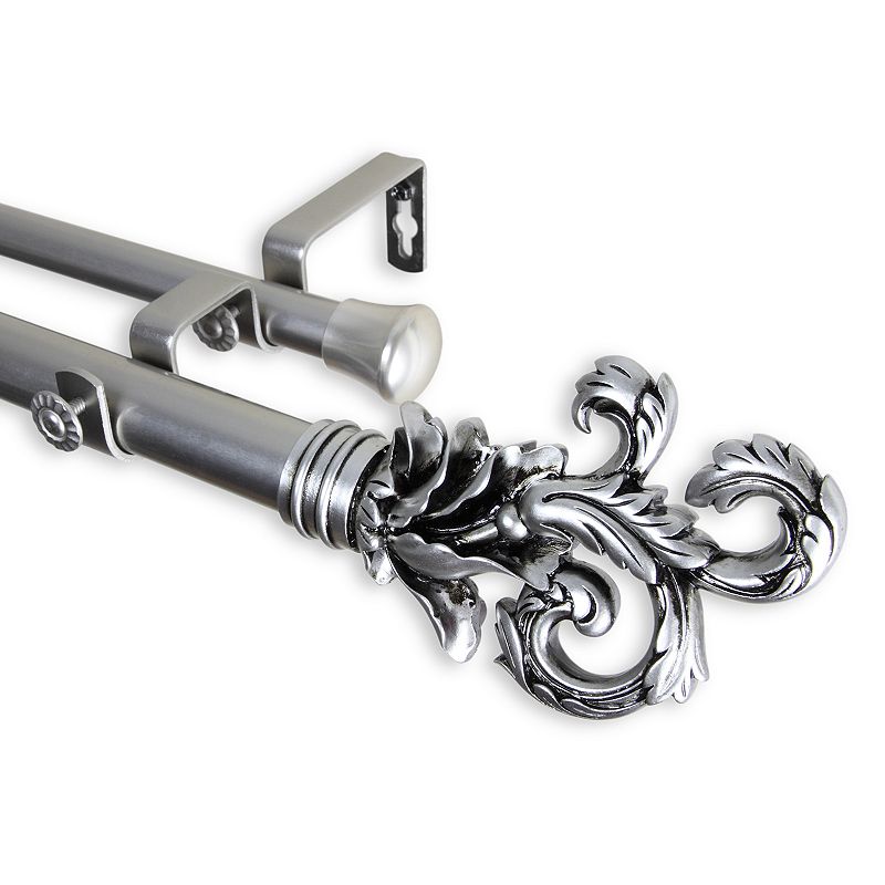 Rod Desyne Plume Adjustable Double Curtain Rod