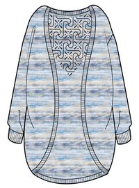 El Alto Cardigan - Multi Blue