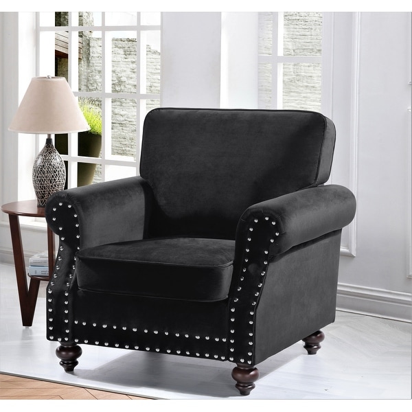 Ramos Nailhead Velvet Chair