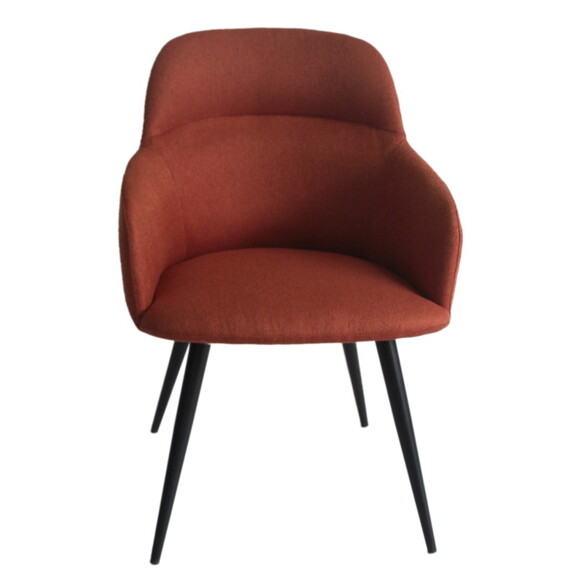 Modrest Scranton Modern Orange   Black Dining Chai...