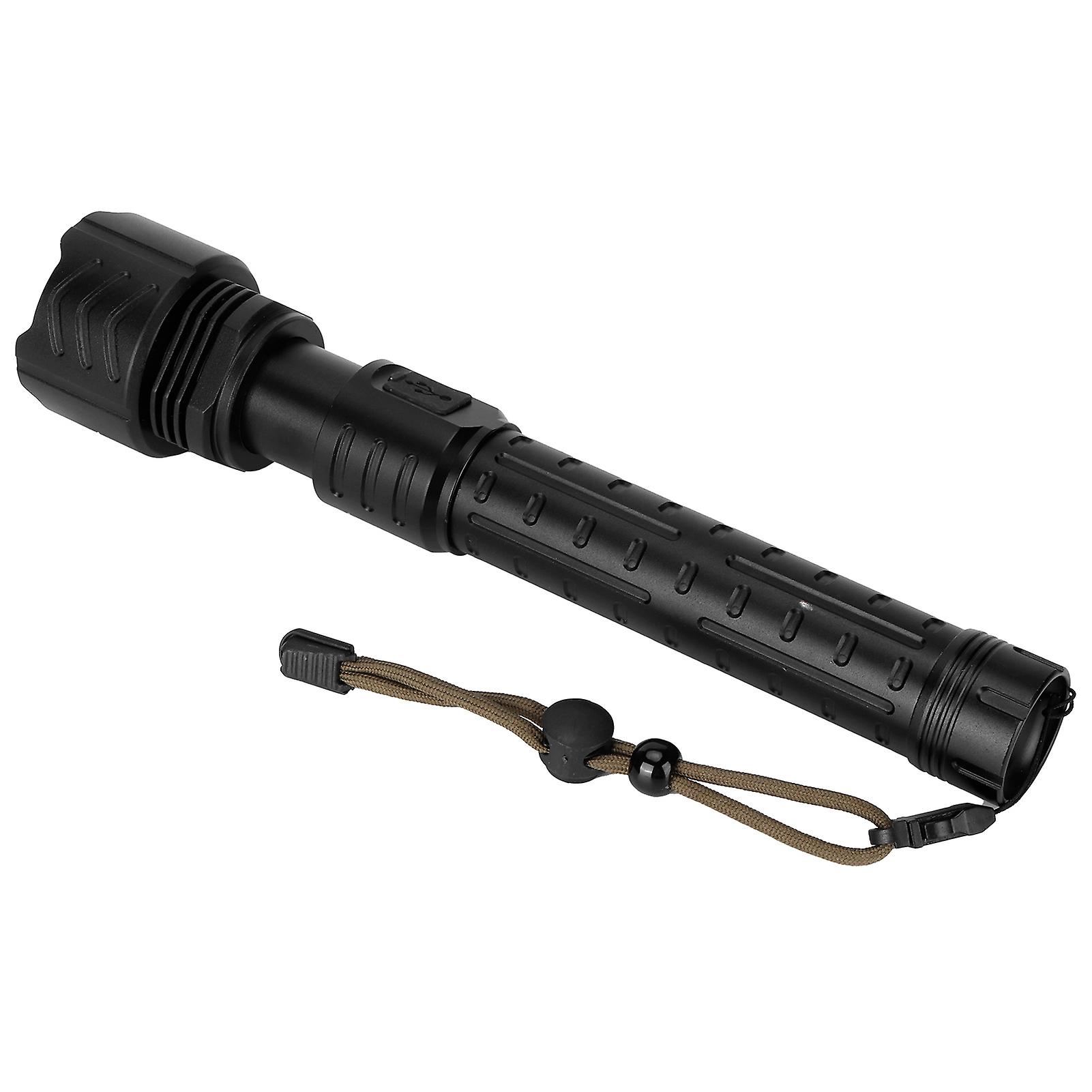 Xhp90 Telescopic Zoom Flashlight Waterproof Electric Torch Usb Charging For Outdoor Adventure