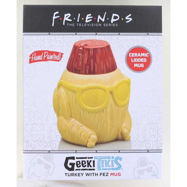 Beeline Creative Geeki Tiki Friends Turkey With Fez 36oz Ceramic Mug