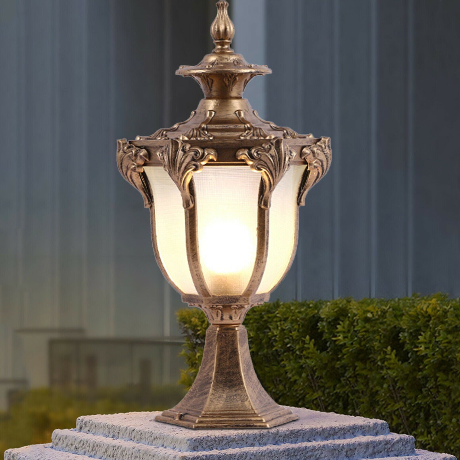 TFCFL Vintage Pillar Light Garden Outdoor Lighting Patio Yard Gate Post Lamp Lantern