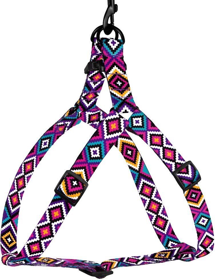 CollarDirect Tribal Pattern Ethnic Design Adjustable Nylon Step-in Dog Harness