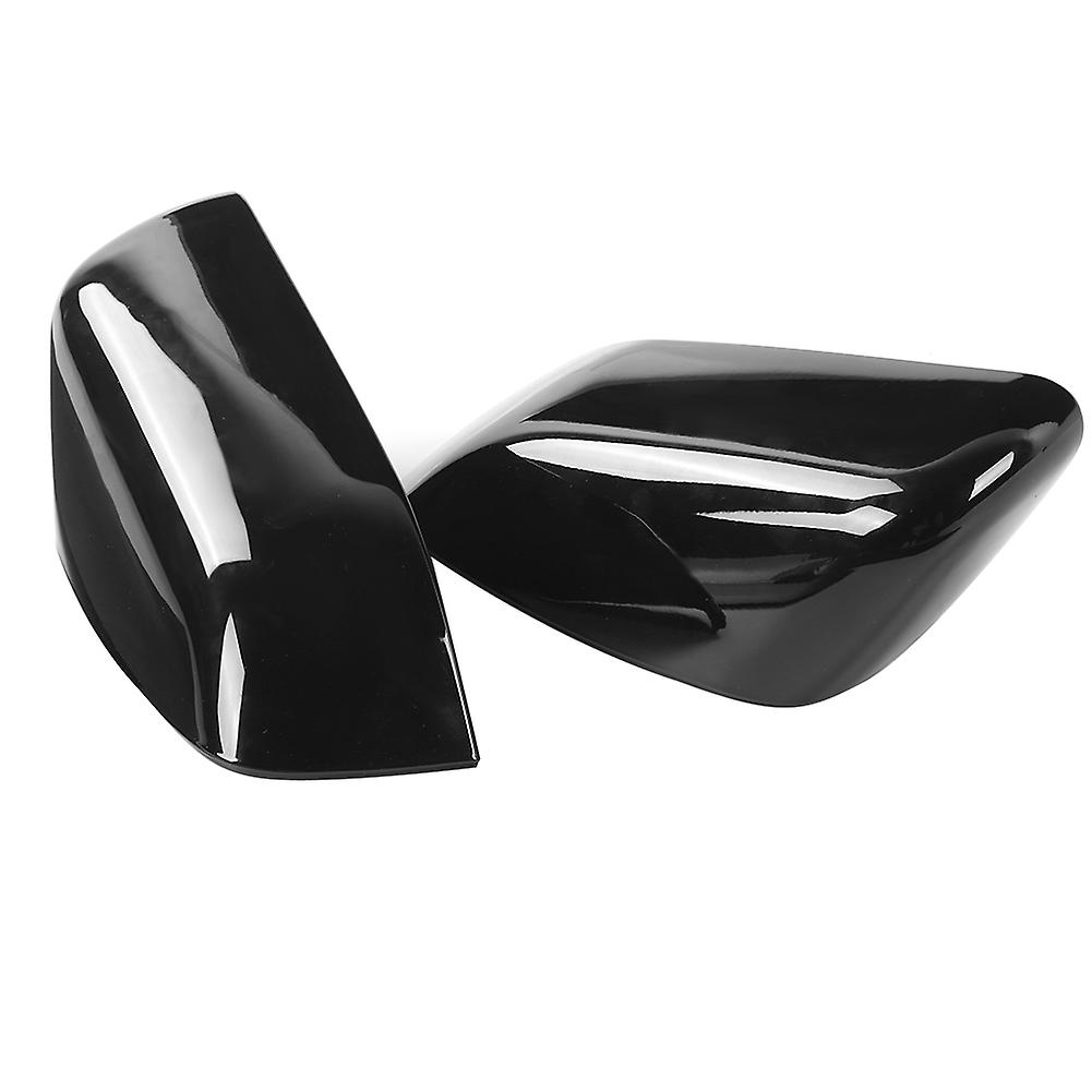 2pcs Rearview Mirror Cover Caps Glossy Black Fit For Land Rover Range Rover Sport/lr2/lr4