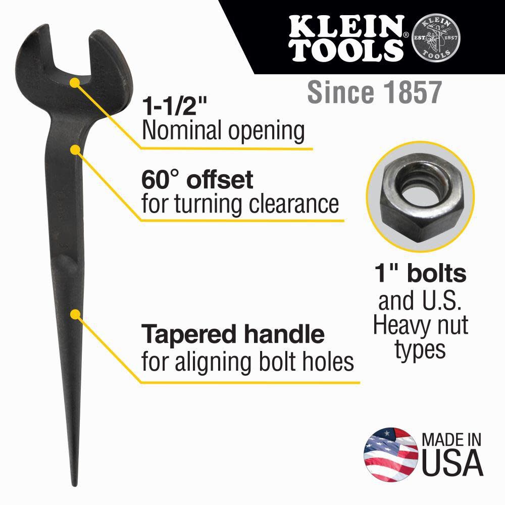 Klein Tools Spud Wrench 1-1/2