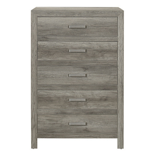 Transitional Aesthetic Weathered Gray Finish Chest...