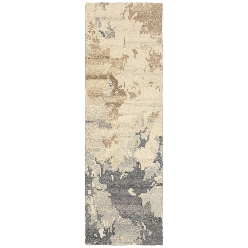 StyleHaven Anna Marbled Abstract Wool Rug