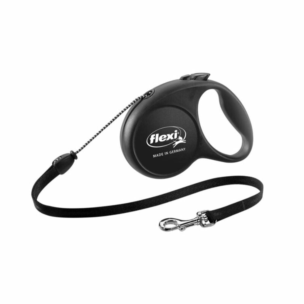 LEASH RETRCTB BLK MD 16'