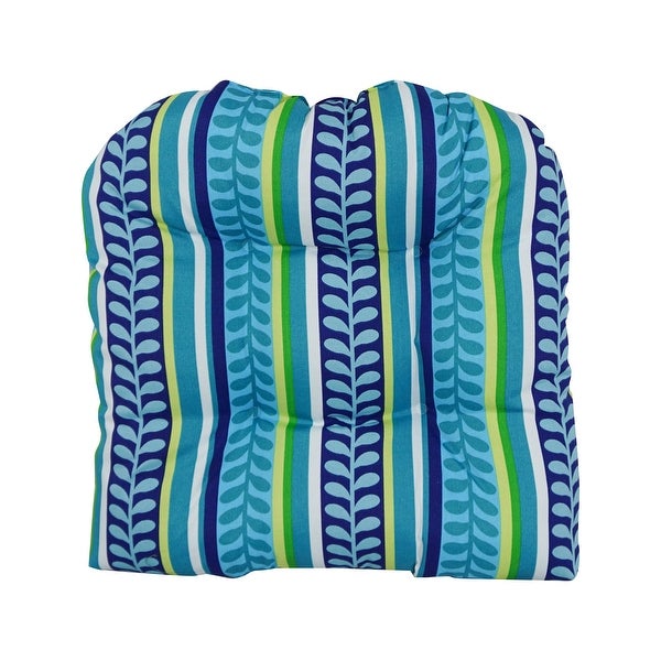 19-inch Rounded Back Indoor/Outdoor Chair Cushions (Set of 2) - 19