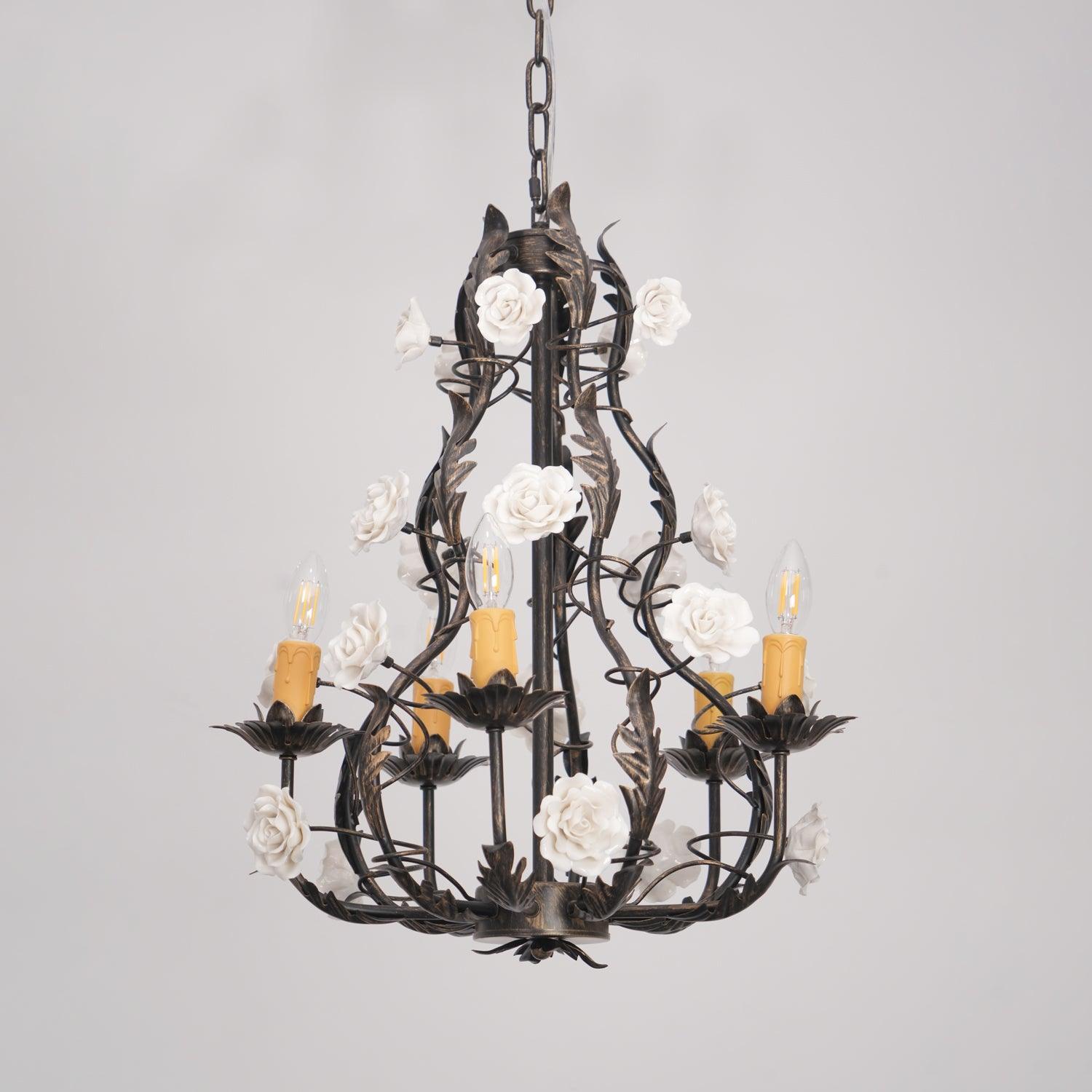 Florentine Rose Garden Chandelier