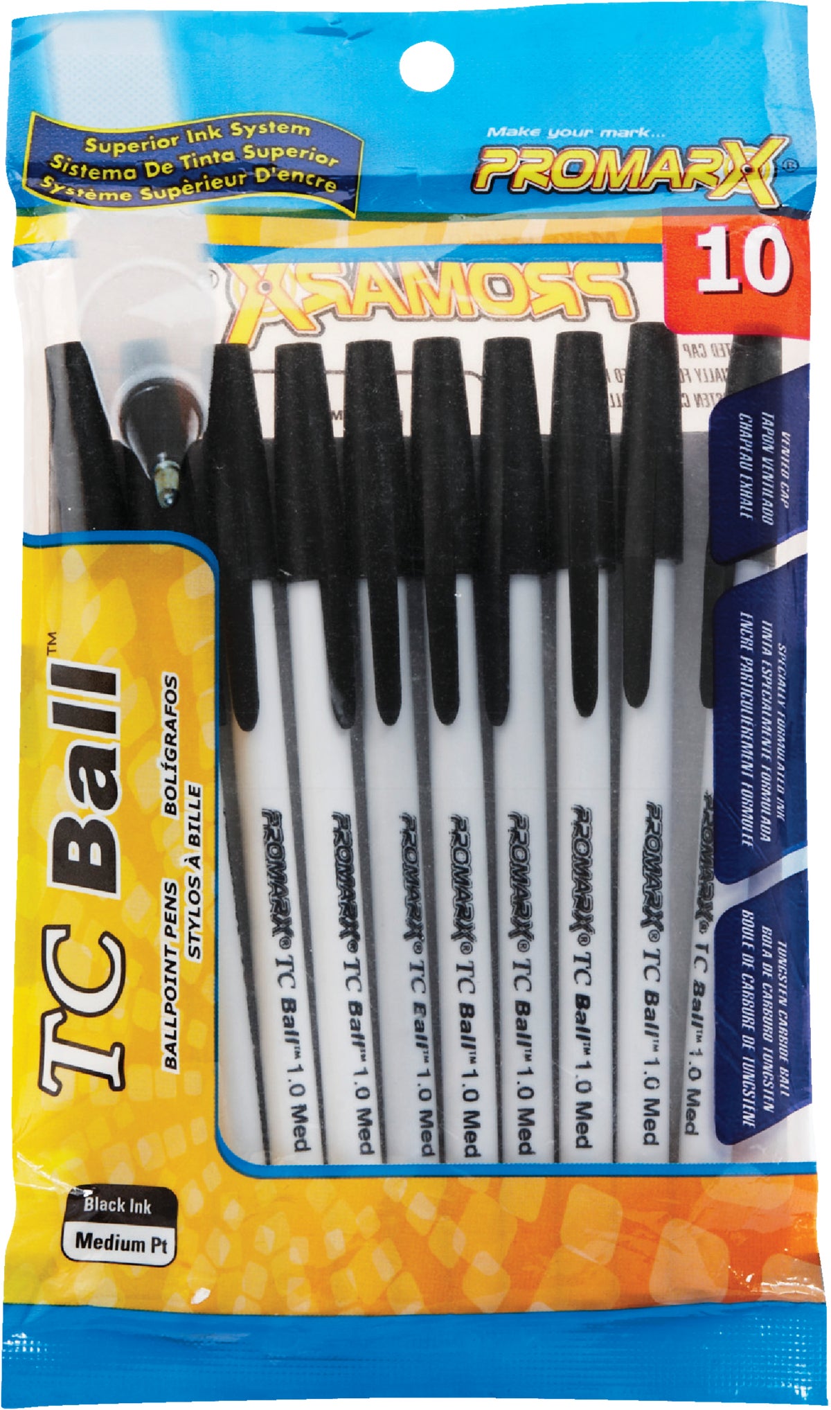 ProMarx TC Ball Stick Pen Black (Pack of 12)