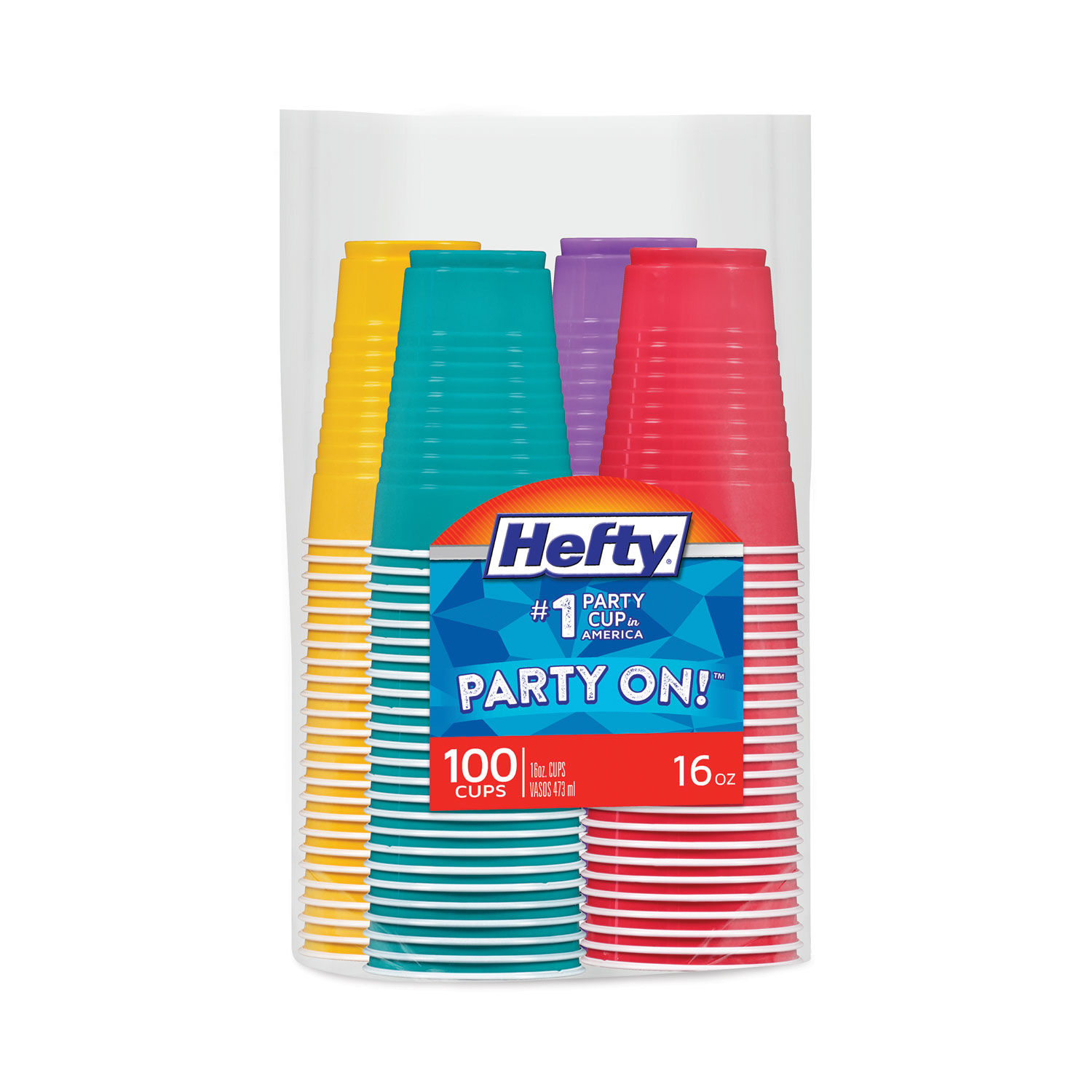 Easy Grip Disposable Plastic Party Cups by Heftyandreg; RFPC21637CT