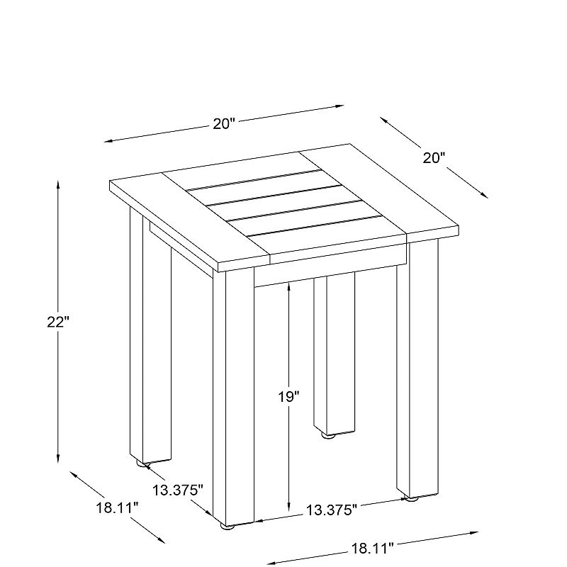 Linon Carenen Indoor / Outdoor Side Table