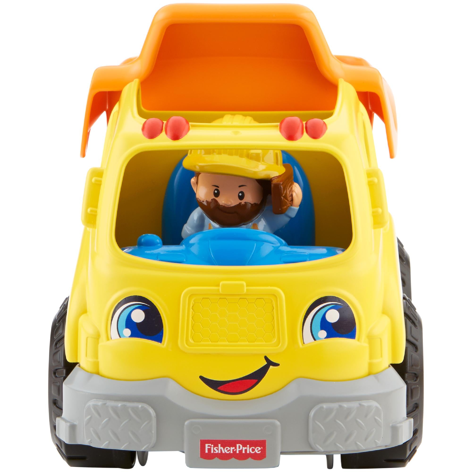 Fisher-Price Little People Dump Truck with Sounds and Construction Worker Figure