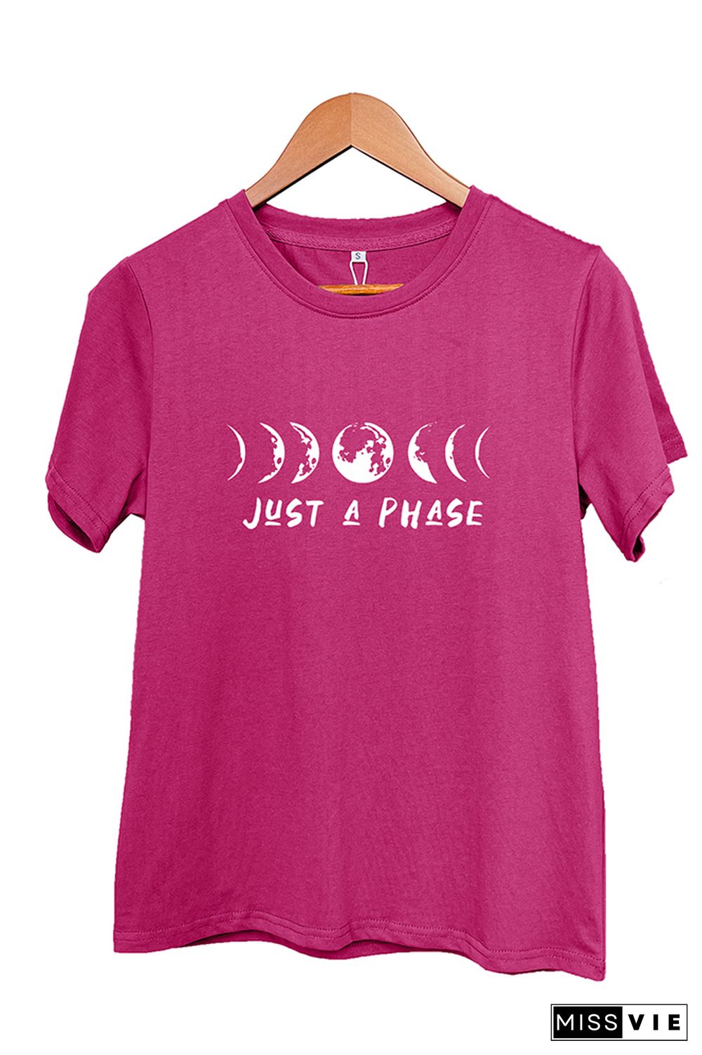 It's Just A Phase Moon Graphic T-Shirt Wholesale