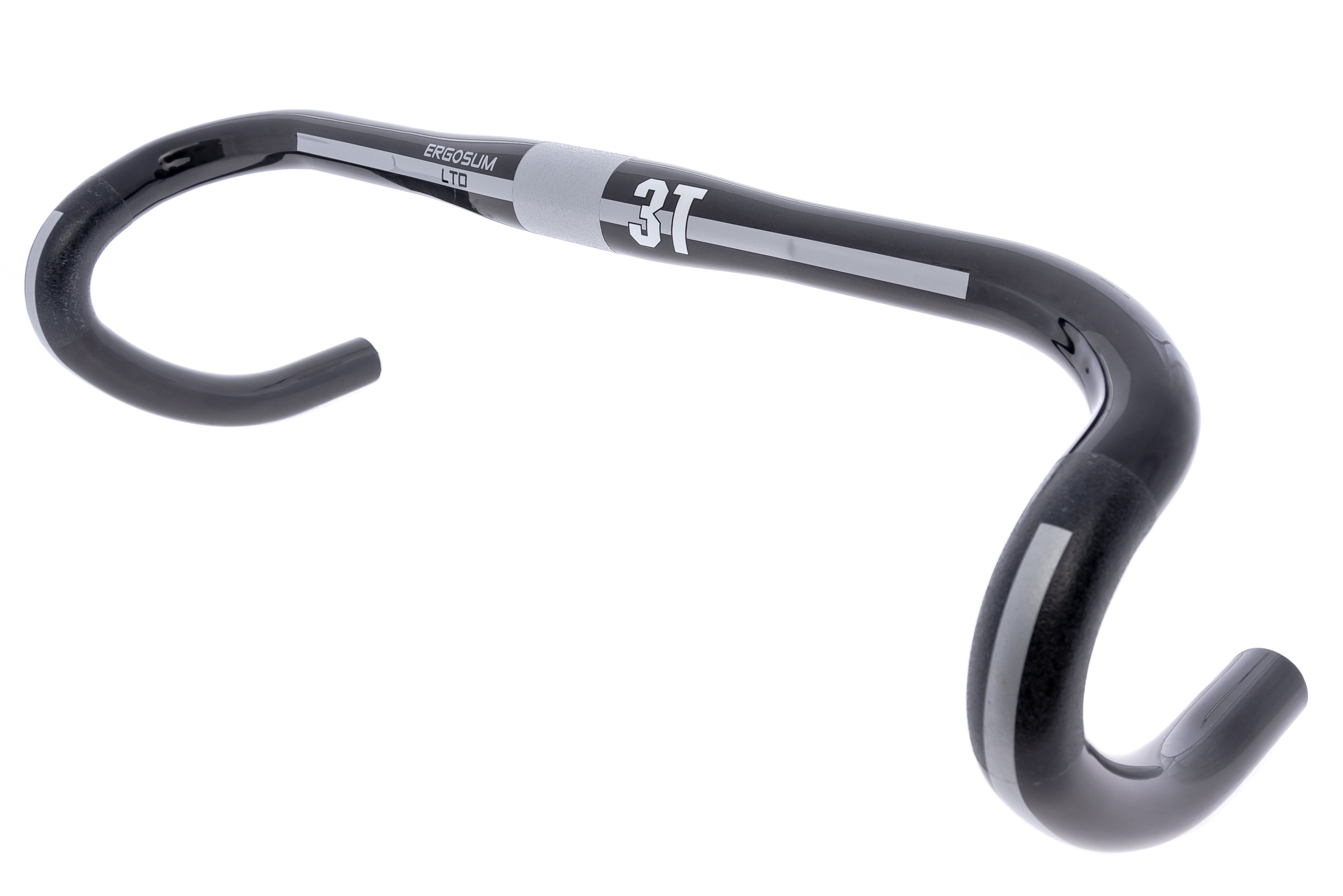 3T Ergosum LTD Handlebar 31.8mm x 42cm Carbon Silver Stripe