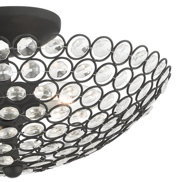 Livex Lighting Cassandra 2 Light 13 Wide Semi-Flush Bowl Ceiling