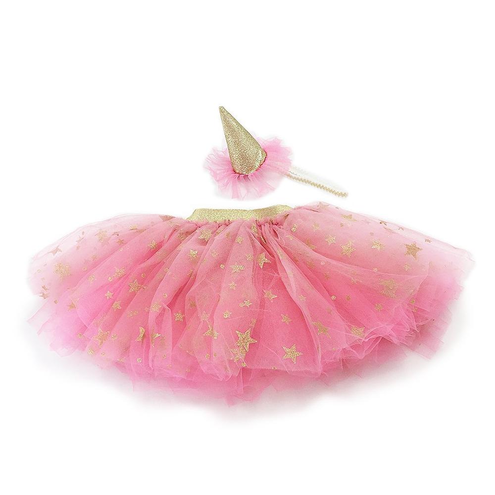 Tutu Skirt and Party Hat Dress Up Set