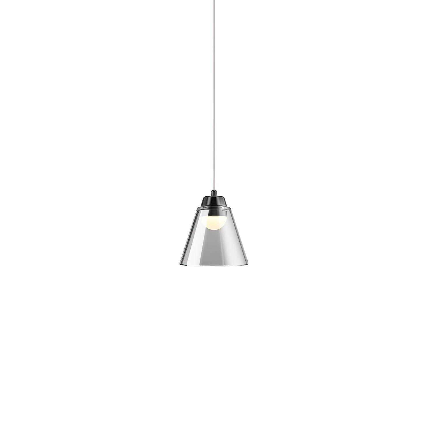 Sculptural Glass Pendant Lamp