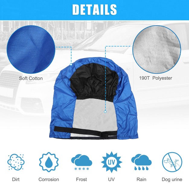 Unique Bargains Waterproof Snow Sun Rain Protector Tire Covers For Rv Truck Suv Trailer Camper 4 Pcs