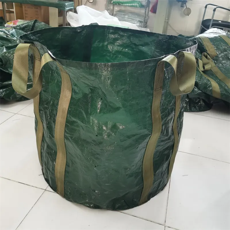 Reusable Heavy Duty Extremely Durable Waste Lawn Pool Yard Leaf Bag Collapsible Garden Waste Bags planter bag