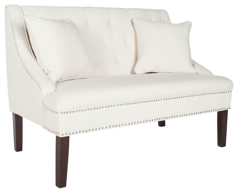 Safavieh Zoey Velvet Settee   Transitional   Loveseats   by Safavieh  Houzz