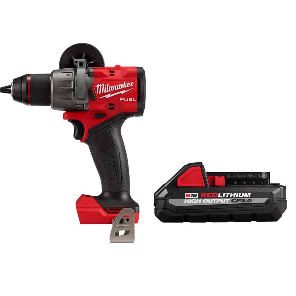 MW M18 FUEL 18-V Lithium-Ion Brushless Cordless 12 in. DrillDriver with High Output CP 3.0 Ah Battery 2903-20-48-11-1835