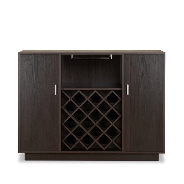 Wine Rack Table Wine Bar Cabinet Console Table Buffet Table Espresso