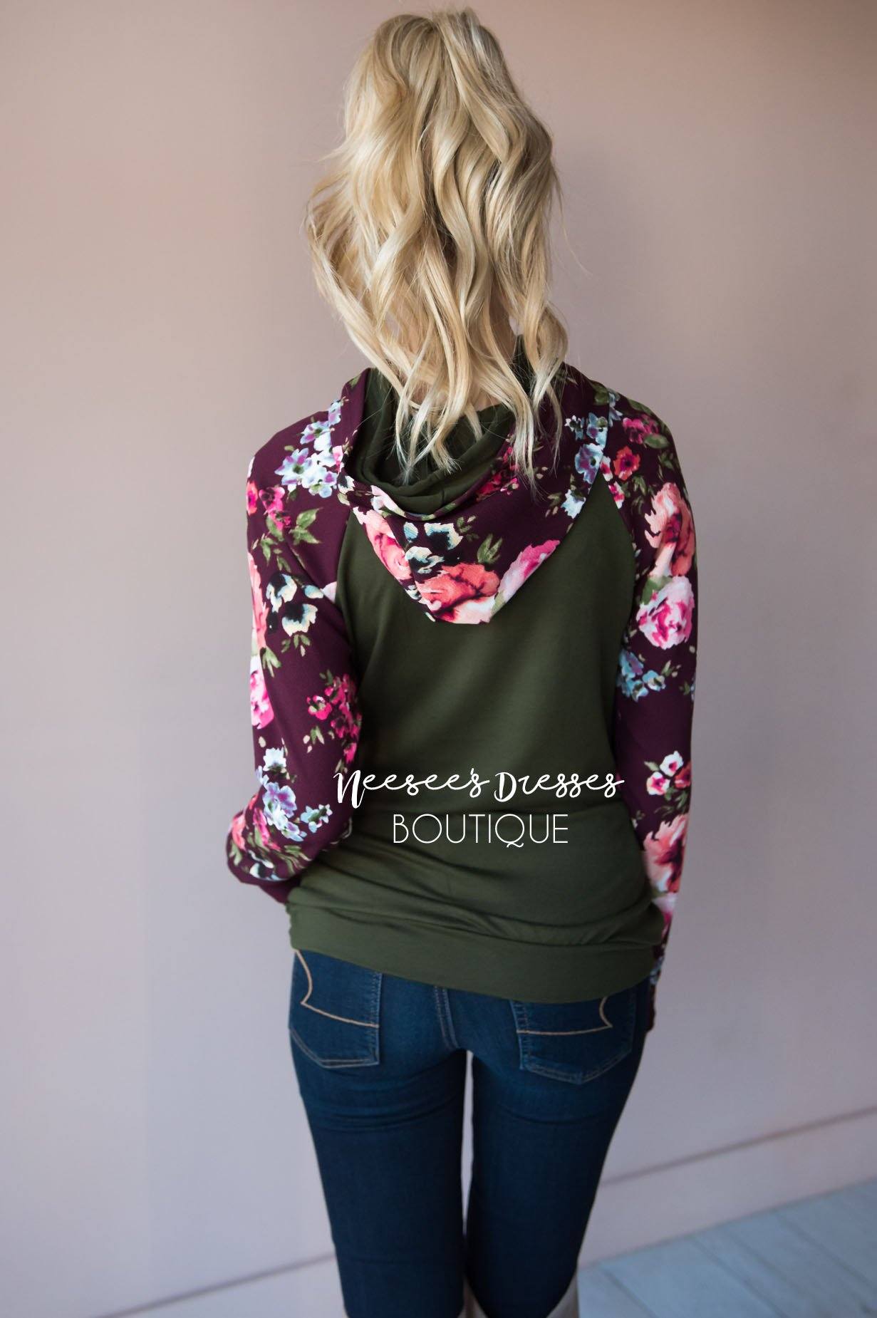 Bold and Brave Floral Hoodie