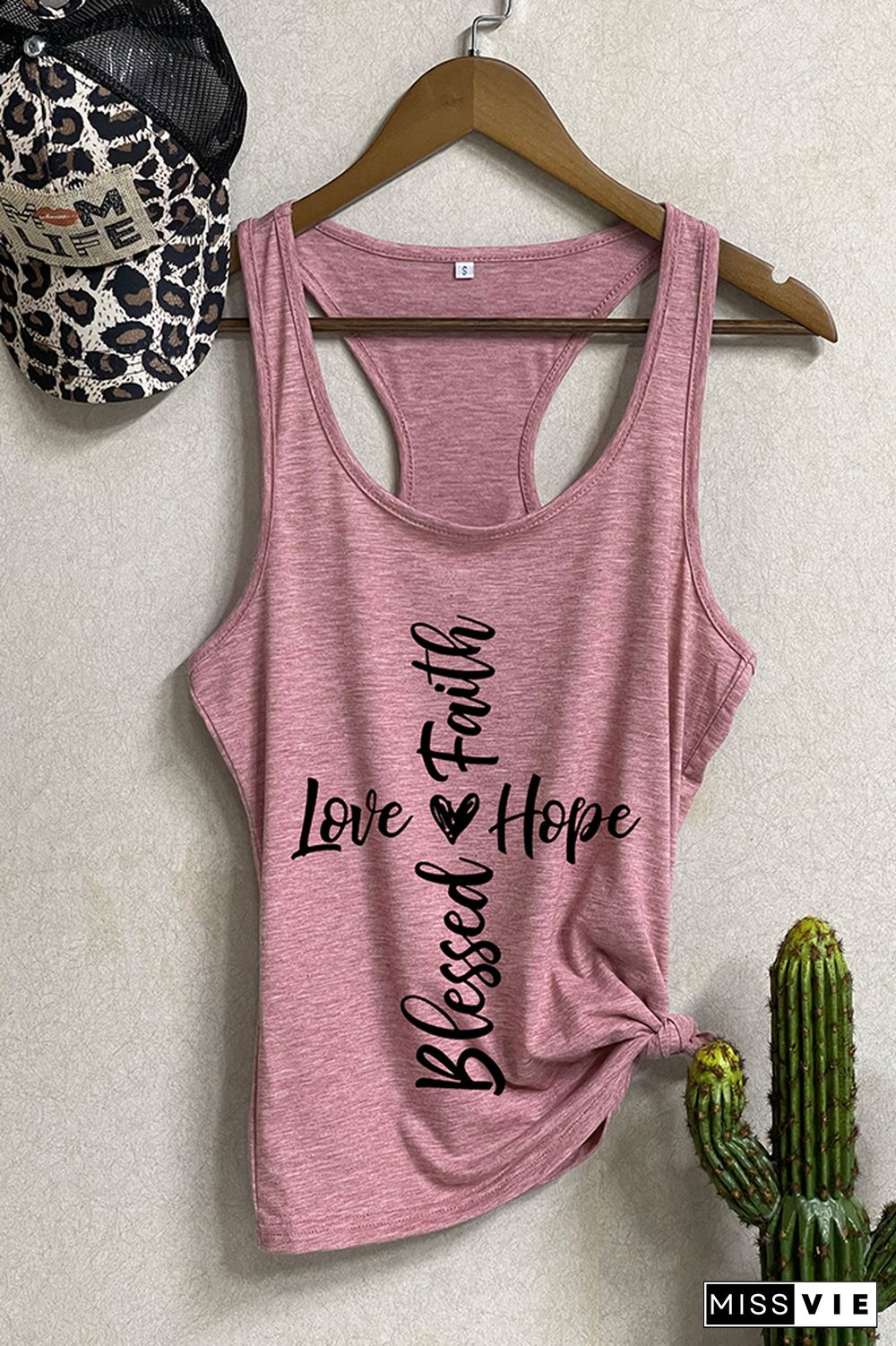 Blessed cross Sleeveless Tank Top Wholesale