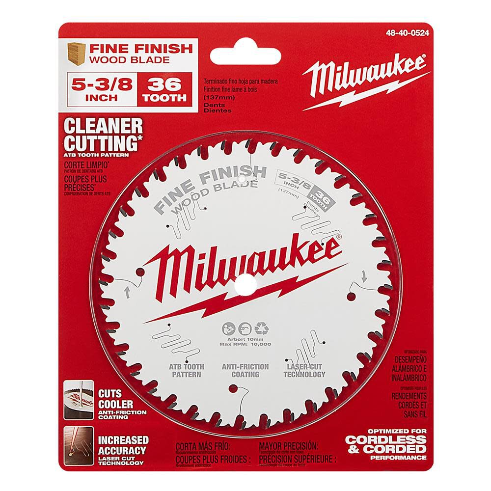 MW 5-3/8 in. 36T Fine Finish Circular Saw Blade 48-40-0524 from MW