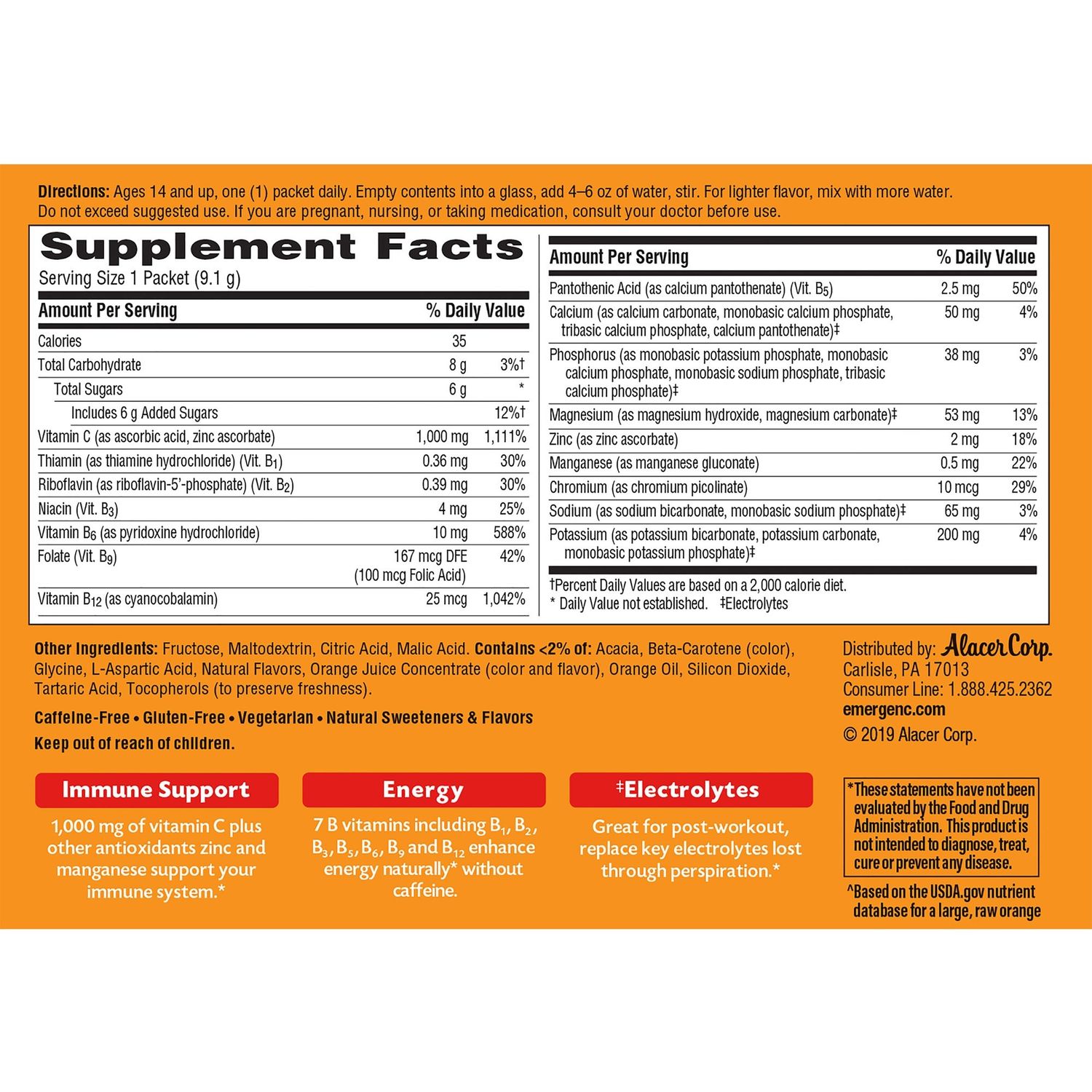 Super Orange Vitamin C Drink Mix by GlaxoSmithKline plc GKC30203